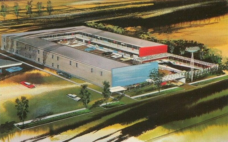 McNichols Riviera Motel - Vintage Postcard (newer photo)